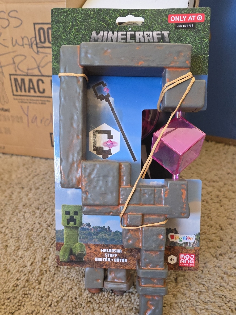 Disguise Minecraft Malgosha Staff Playset - Gray with Pink Crystal